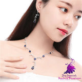 High Quality Zircon Necklace Set