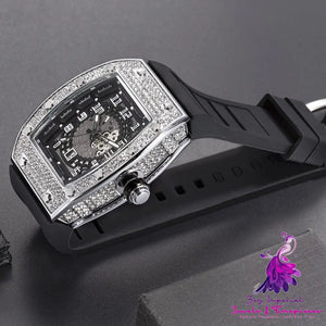 Full Diamond Silicone Band Men’s Watch