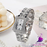 Full Diamond Square Quartz Watch