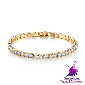 Gold Tennis Bracelet Hipster Ornament