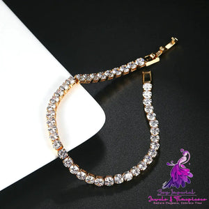 Gold Tennis Bracelet Hipster Ornament