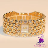 Full Diamond Ladies Quartz Watch