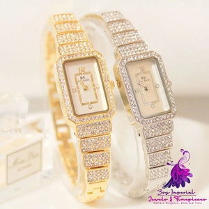 Full Diamond Ladies Quartz Watch