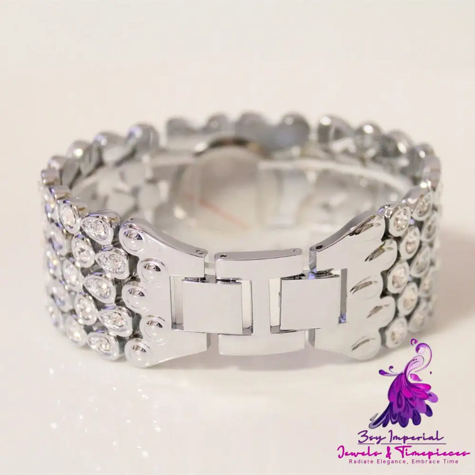 Full Diamond Ladies Quartz Watch