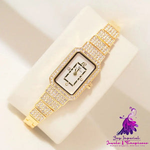 Full Diamond Ladies Quartz Watch