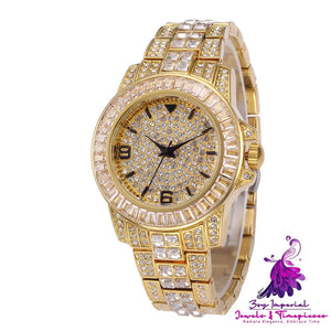 Full Diamond Stainless Steel Waterproof Watch