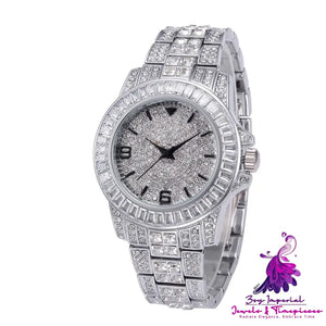 Full Diamond Stainless Steel Waterproof Watch