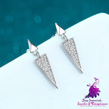 Mossan Diamond Triangle Stud Earrings