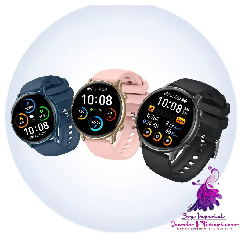 Smart Round Full Touch Screen Sports Watch