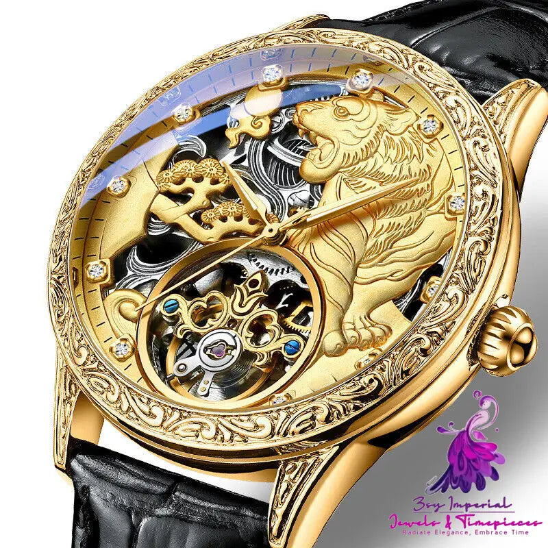 Fully Automatic Stereo Relief Mechanical Watch