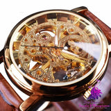 Hollow Manual Belt Mechanical Watch