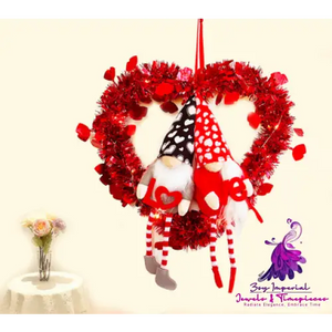 Faceless Doll Valentine’s Day Garland