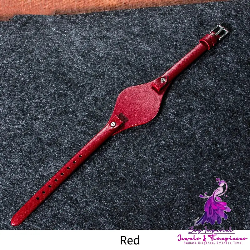 Lady Tray Genuine Leather Watch Band