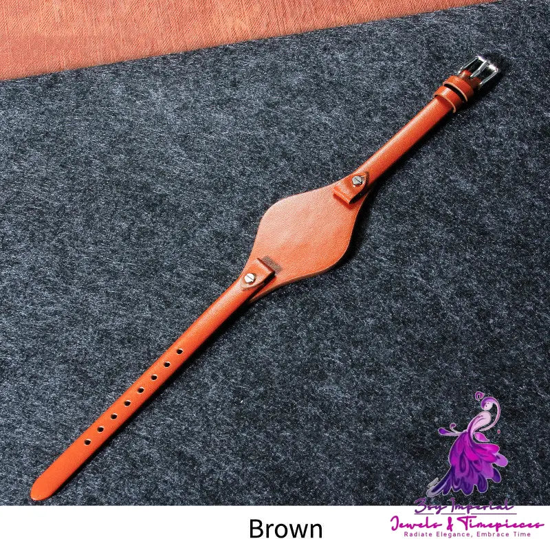 Lady Tray Genuine Leather Watch Band