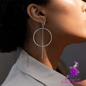 Hollow Round Geometric Earrings