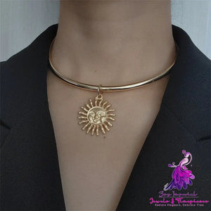 Geometric Metal Wind Collar Necklace