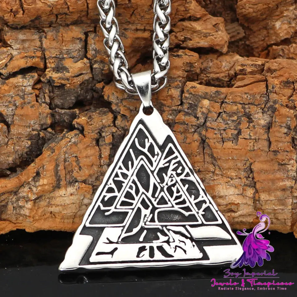 Geometric Type Pendant Necklace