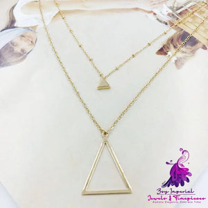 Simple Triangle Geometric Necklace