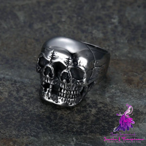 Ghost Head Titanium Steel Men’s Ring