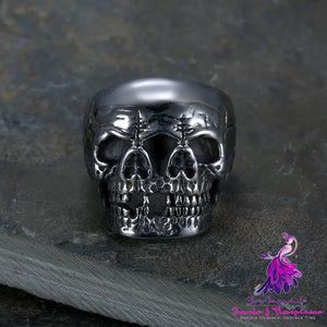 Ghost Head Titanium Steel Men’s Ring