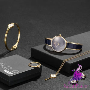 Gift Box Watch and Jewelry Set