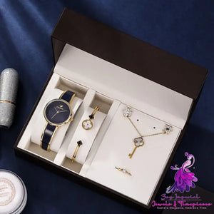 Gift Box Watch and Jewelry Set