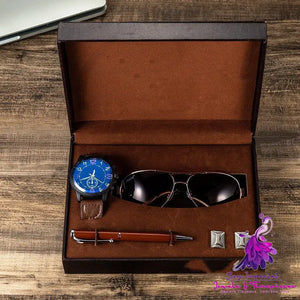 Gift Box Set Men’s Sunglasses and Watch