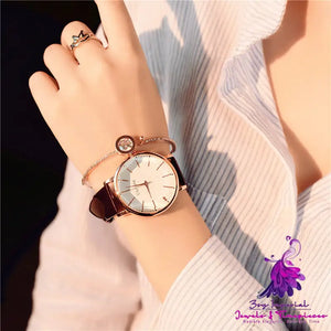 Steel Mesh Ladies Couple Quartz Watch