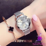 GIMTO Silver Metal Bracelet Women’s Watch