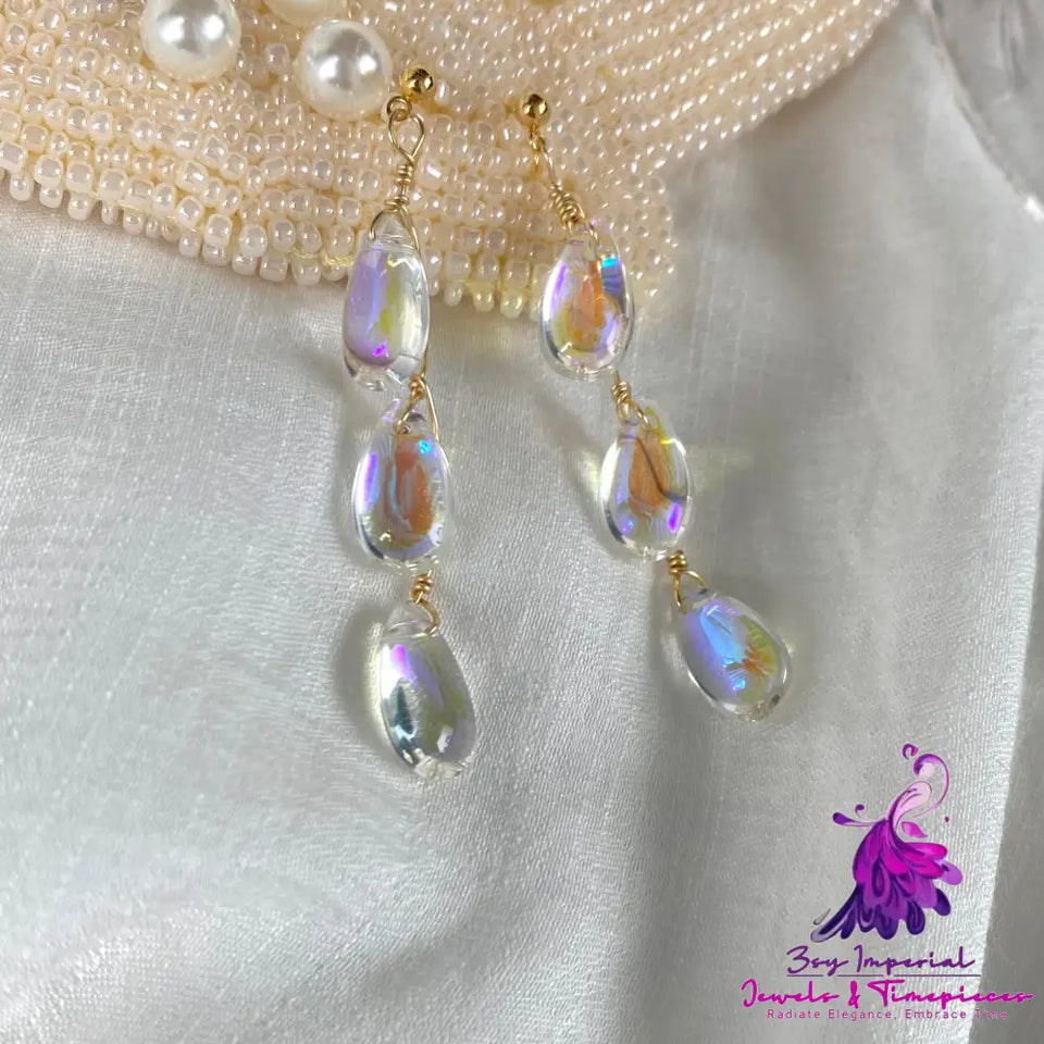 Glass Drop Summer Earrings