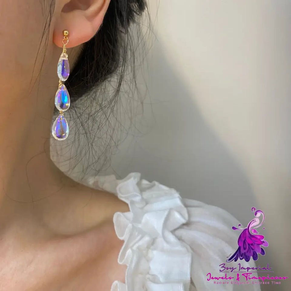 Glass Drop Summer Earrings