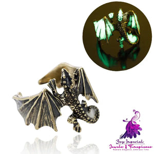 Halloween glow-in-the-dark vintage Lizard Ring