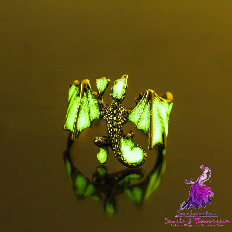 Halloween glow-in-the-dark vintage Lizard Ring