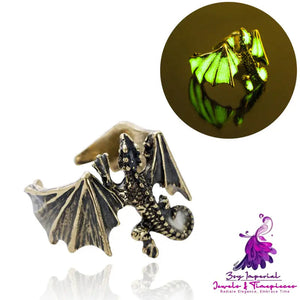 Halloween glow-in-the-dark vintage Lizard Ring