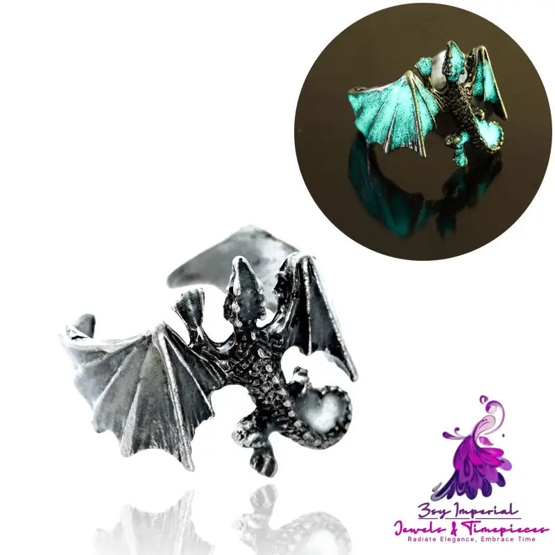 Halloween glow-in-the-dark vintage Lizard Ring