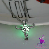 Halloween multi-colored glow-in-the-dark Minotaur necklace