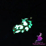 Glow-in-the-Dark Dragon Leather Necklace