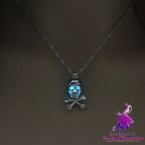 Glow-in-the-Dark Skull Necklace