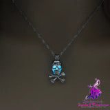 Glow-in-the-Dark Skull Necklace