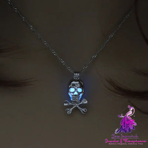 Glow-in-the-Dark Skull Necklace