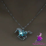 Glow-in-the-Dark Multi-colored Pony Necklace