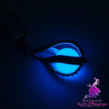 Halloween Diy Glow-in-the-dark Spiral Water Drop Necklace