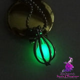 Halloween Diy Glow-in-the-dark Spiral Water Drop Necklace