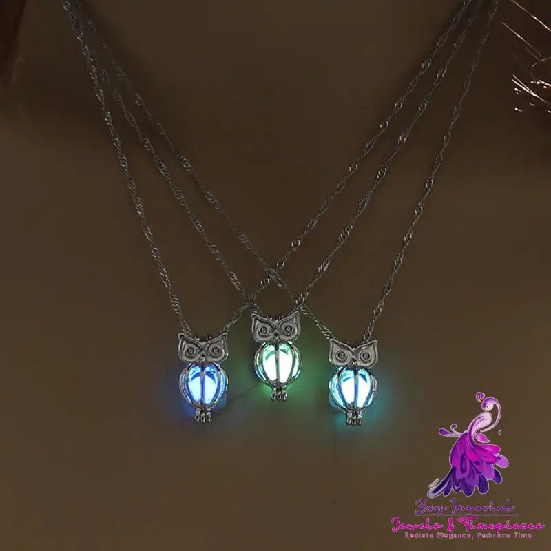 Glow Owl DIY Necklace