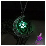 Glowing Silver Pendant Necklaces