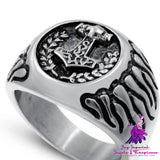 Flame Wheat Goat Ring