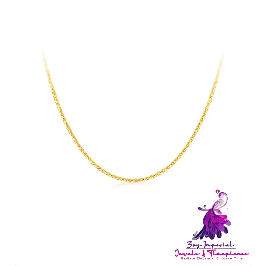 18K Gold O-chain Necklace