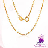 18K Gold O-chain Necklace