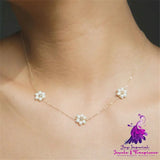 Rice Grain Pearl Necklace