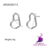 Stainless Steel Plated 18K Gold Heart Earrings